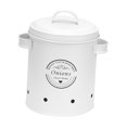 thumbnail image 4 of Vegetables Storage Bin Metal Pots Potato Storage Tins for Home Pantry Counter Medium White, 4 of 8
