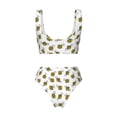 thumbnail image 5 of Daiia Cute Little Bee Women's Bikini Set Two Piece Swimsuit High Waisted Bikini Adjustable Straps Bikini Perfect for Beach, Pool, and Summer Vacation-X-Large, 5 of 9