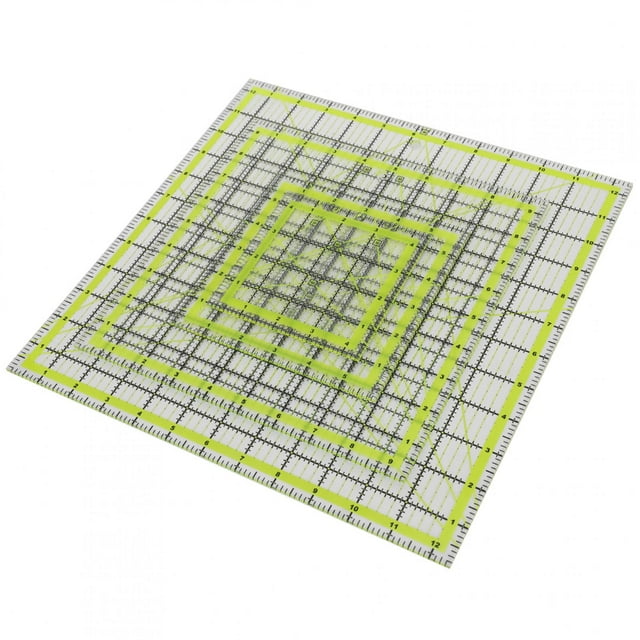 Regla de Acolchado, Regla de Acolchado de Tela Práctica, Con Agujeros Colgantes de Doble Color para Coser para Coser