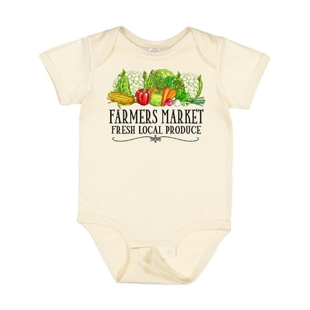 

Inktastic Farmers Market Fresh Local Produce Gift Baby Boy or Baby Girl Bodysuit