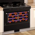 thumbnail image 3 of 2 Pcs Funny Kitchen Towels,Halloween Purple and Black Striped Pumpkins Microfiber Dish Towels,Kitchen Tea Towels,Kitchen Towel Set (18" X 26"), 3 of 7