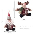 thumbnail image 3 of Moda lindo Santa muñeco de nieve ciervo en forma de muñeca Navidad muñeca árbol de Navidad adorno colgante, 3 of 8