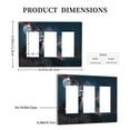 thumbnail image 3 of Wolfs Switch Cover Decorative Wall Plate 3-Gang Screwless Standard Size, 3 of 5