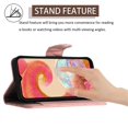 thumbnail image 5 of SaniMore Case for Samsung Galaxy A05, PU Leather 3D Lattice Stylish for Girls Crossbody Lanyard Flip Kickstand Card Slots Cash Pocket Magnetic Clasp Full Protective Shockproof Wallet Shell, Coralpink, 5 of 9