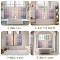 thumbnail image 6 of Ocean Seagull Kitchen Curtains, Pink Blue Sunset Clouds Gradient Landscape Light Filtering Window Curtain Panels, 2Pcs Rod Pocket Window Treatments Set for Study Room Bathroom Bedroom 52x54 Inches, 6 of 9