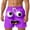 21-Purple, variant on ibiyuan Men Swim Trunks 3d Cartoon Smile Face Stretch Men's Board Shorts Drawstring Waist Mens Bathing Suit Men's Swimwear