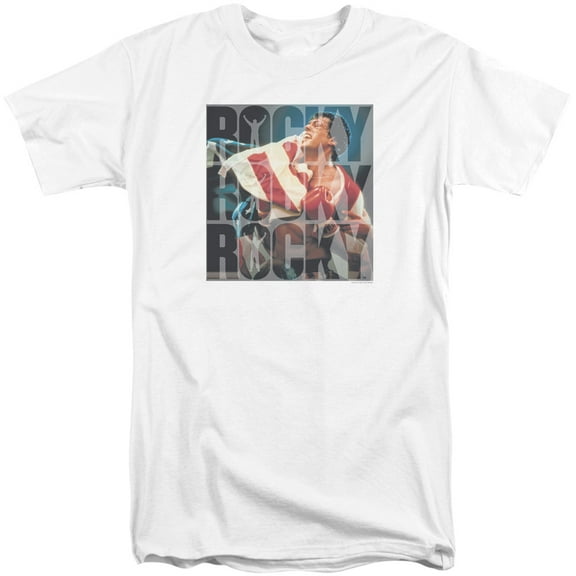 Rocky Chant Adult Tall T-Shirt White