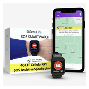 Seculife Senior SOS Smartwatch - Life Alert System, Emergency Call Button, 2 Way Speakerphone, GPS