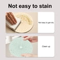 thumbnail image 5 of Ludlz Insulation Pad Heat-resistant Easy to Clean Food-grade Silicone Round Restaurant Home Hotel Dining Table Placemat for Gifts, 5 of 8