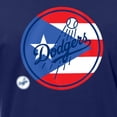 thumbnail image 4 of Men's New Era Royal Los Angeles Dodgers Puerto Rican Flag Logo T-Shirt, 4 of 4