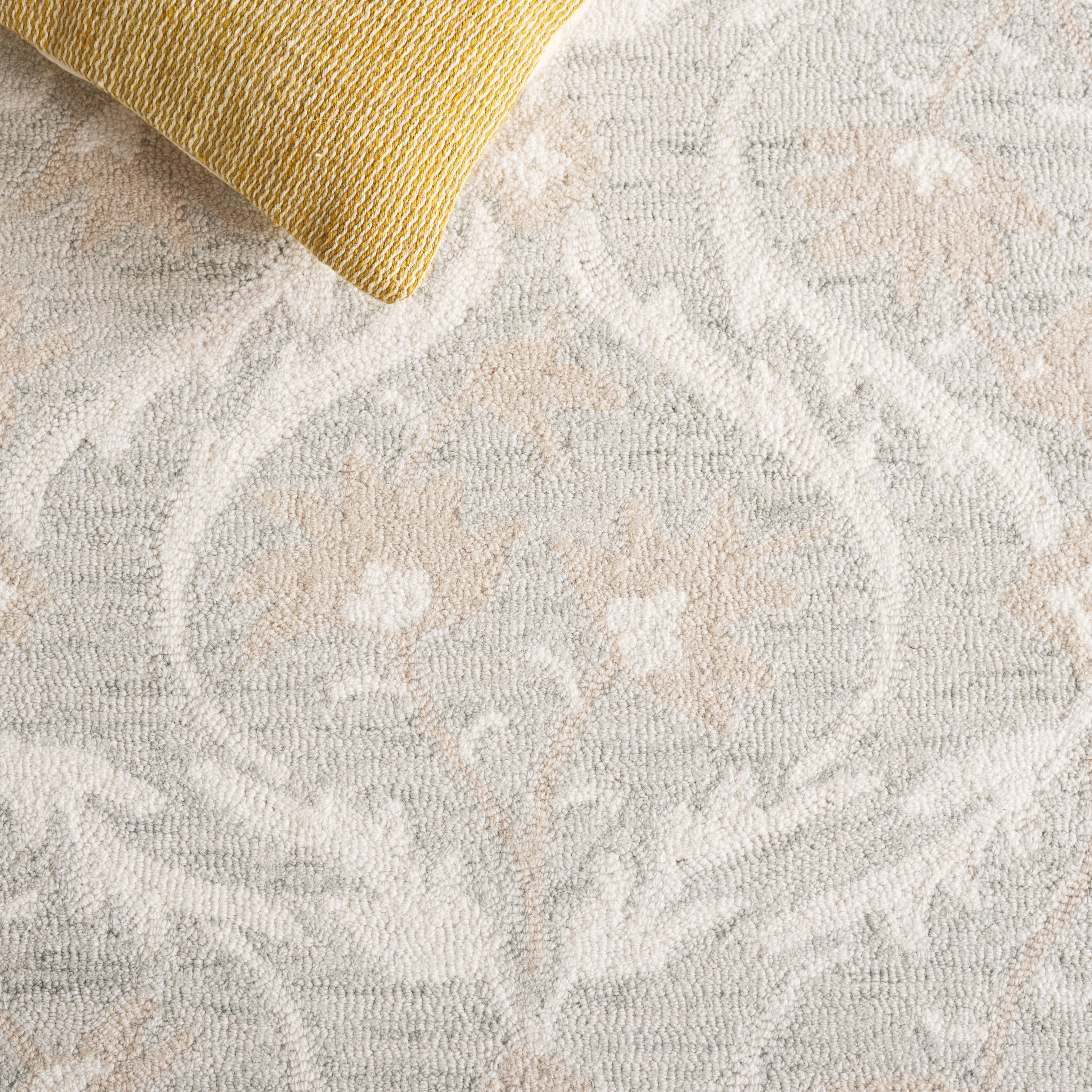 SAFAVIEH Blossom Donella Floral Area Rug, Light Gray/Ivory, 6' x 9'