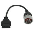 thumbnail image 2 of Câble de Diagnostic OBD1 à OBD2, Résistance à l'Usure Haute Résistance PVC 6 Broches à 16 Broches Adaptateur de Diagnostic pour Scanner pour Camion Robuste, 2 of 7