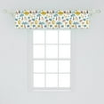 thumbnail image 2 of Ambesonne Tropical Window Valance, Monkeys Toucans Leopards, 42" x 12", Multicolor, 2 of 3