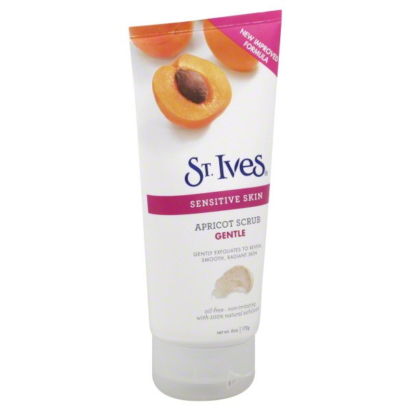St Ives Laboratories St Ives Sensitive Skin Apricot Scrub, 6 oz