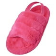 thumbnail image 3 of Womens Slippers Soft and Fuzzy, Plush Upper With Elastic Slingback Ladies House Slippers Sizes 6-11., 3 of 6