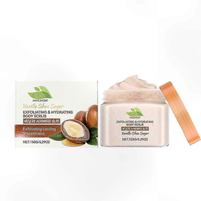 Moisturizing Vanilla and Shea Butter Body Scrub for Soft Skin and Gentle Exfoliation