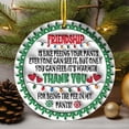 thumbnail image 1 of Naittoop Christmas Acrylic Pendant Concave Textured Round Pendant Decoration, 1 of 5