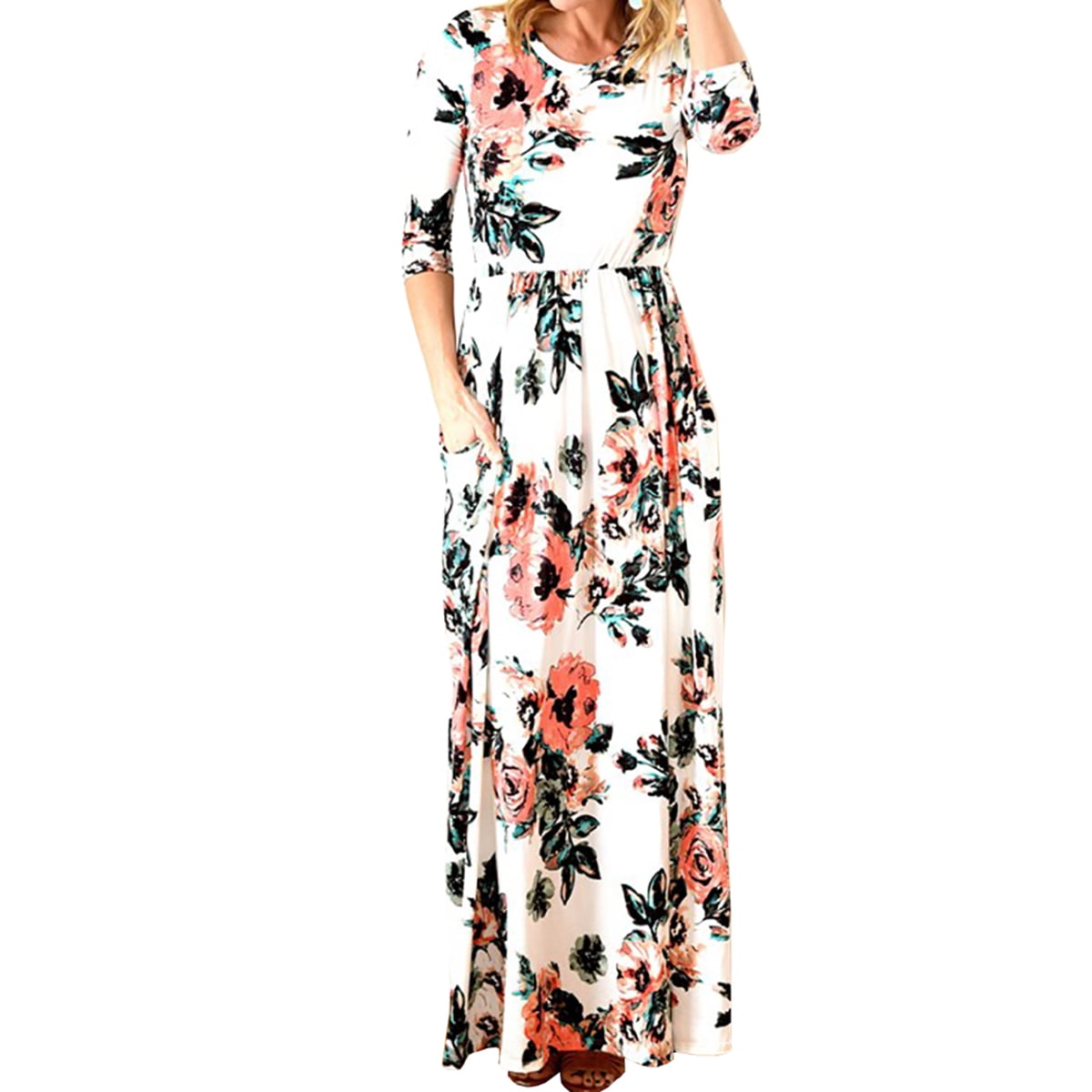 walmart floral maxi dress