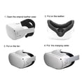 thumbnail image 3 of Sardfxul Cooling Fan For Quest 2 VR Headset Active Ventilation Air Circulation Breathable for Facial Interface Pad For Quest2, 3 of 18