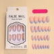 thumbnail image 2 of Uñas postizas azules estilo francés | Uñas en forma de gota de agua | 24 piezas en varios tamaños | Acrílico resistente e inodoro para presionar | Ajuste cómodo | Set de manicura DIY calidad salón, 2 of 9