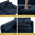 thumbnail image 2 of Comfy Cloud Couches | 3-Seater Modular Sofa with Storage, Blue, 2 of 11