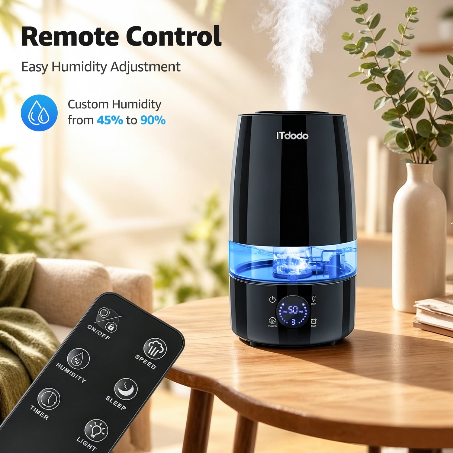 ITdodo 4.5L Top Fill Humidifier with Auto Humidity Control photo 6