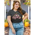 thumbnail image 6 of XCHQRTI Pumpkin Plus Size Women Tshirt Its Fall Yall Thanksgiving Short Sleeve Graphic Tees, 6 of 8