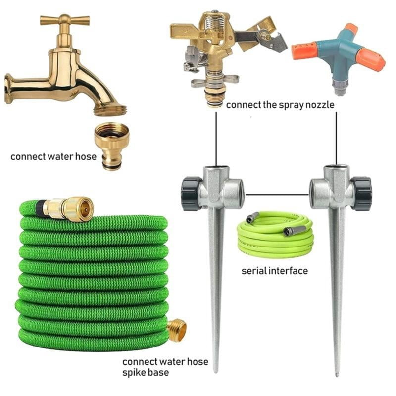 ANXPTIME Heavy Duty Zinc Alloy Oscillating Sprinkler Nozzle Perfect For Large Lawns