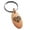 Rose, variant on Stainless Steel Rose Petal Heart Engraved Small Oval Charm Keychain Keyring