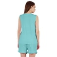 thumbnail image 3 of Inkmeso Solid Nightwear Shorts Set For Women Sleeveless Tank Top & Shorts 2Pcs Jersey sleepwear, 3 of 7
