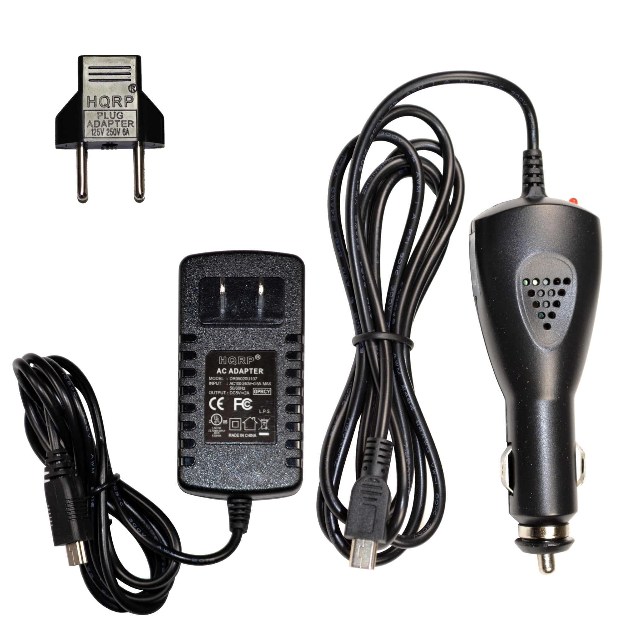 HQRP Kit Car Charger + AC Power Adapter for VXI Blue Parrott Xpressway