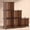 Cocoa Brown, variant on Cube Storage Organizer, 6 Cube Stackable Closet Organizer Shelving, DIY Modular Bookshelf Plastic Storage for Bedroom, Home, Yellow