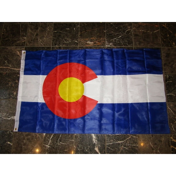 3x5 State of Colorado Double Sided With Liner Flag 3'x5' Brass Grommets 3 layer