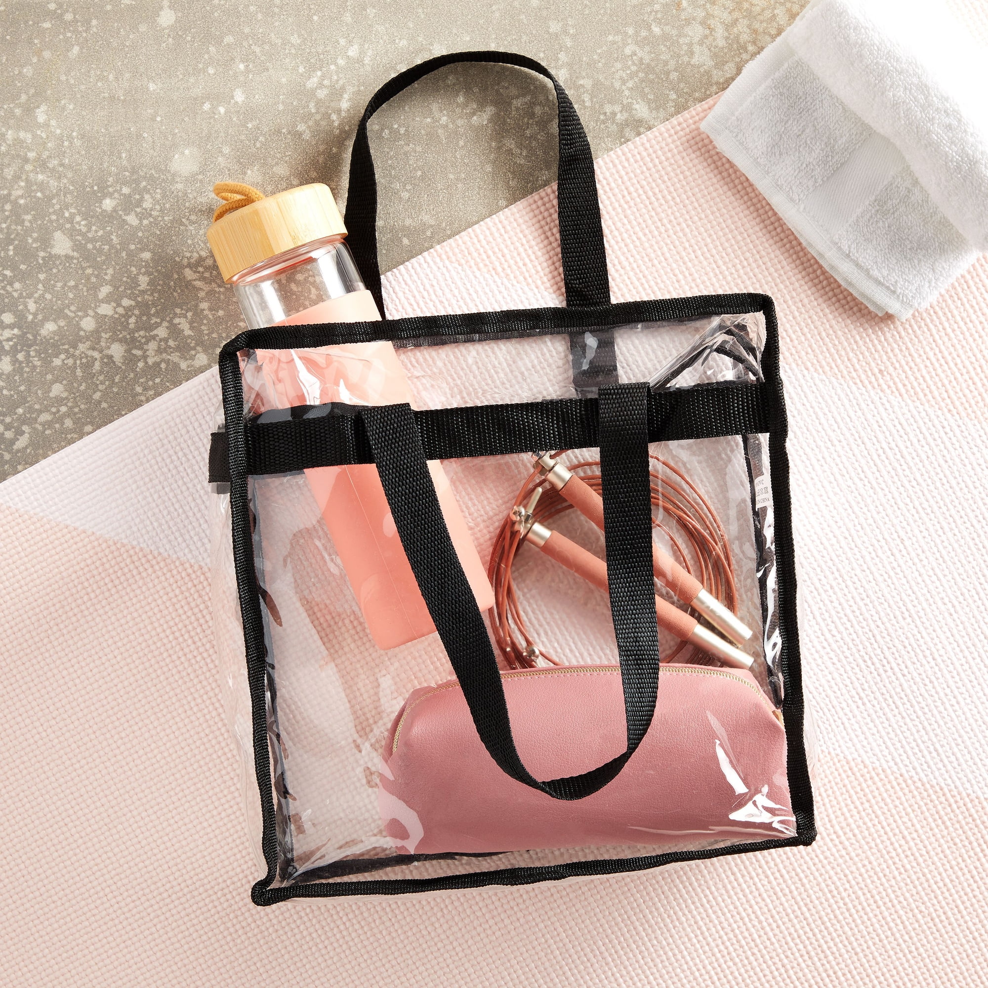 Fuel Clear Tote Bag - Black - 12 in