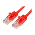 thumbnail image 2 of StarTech.com Cat5e Patch Cable with Snagless RJ45 Connectors - 10 ft - M/M - Red (45PATCH10RD) - Patch cable - RJ-45 (M) to RJ-45 (M) - 10 ft - UTP - CAT 5e - snagless - red, 2 of 2
