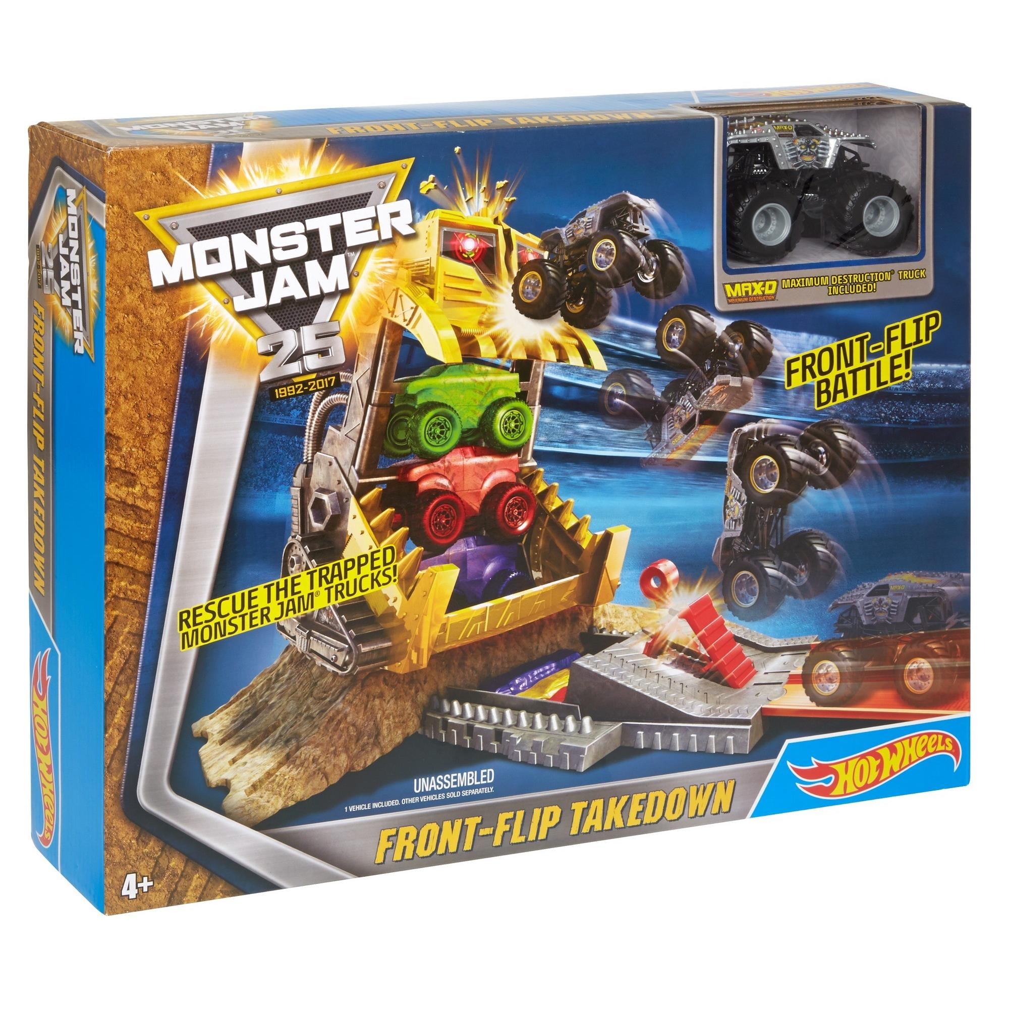 monster jam front flip takedown