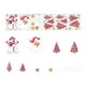 thumbnail image 1 of 6 piezas de pegatinas de ventana de color rosa de Navidad, pegatinas de pared de color rosa de Navidad, adhesivos de ventana de regalo de Navidad para, 1 of 7