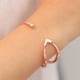 thumbnail image 1 of Anillos para mujer, regalos para mujer, pulsera abierta en forma de C, pulsera geométrica irregular de moda, joyería con personalidad, pulsera para mujer, 1 of 2