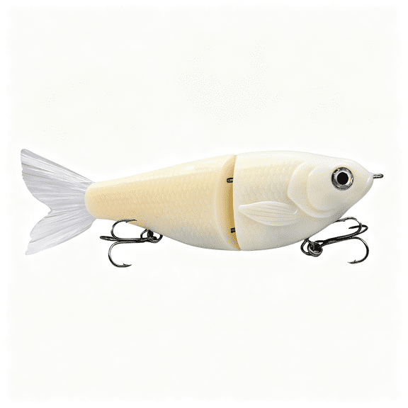 ACDANC Glide Bait Slow Sinking Wide S Motion Smooth Glide Strong Hooks 6 Inches Bass Musky Pike Big Fish Slow Sinking Swim Baits