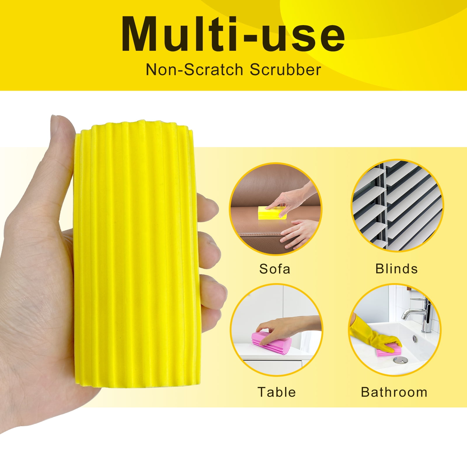 3Pcs Duster Sponge Brush, Damp Clean Sponge Water Absorbent PVA Sponge –  ITTAHO