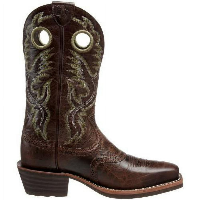 10007850 Ariat Men s Heritage Roughstock Western Boots Thunder Brown Walmart