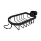 thumbnail image 4 of Soporte de esponja con gancho Jabonera Colgador de paño Desmontable a prueba de herrumbre Organizador de fregador de cepillos multiusos para baño negro 27cmx11cm, 4 of 9