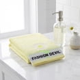 thumbnail image 5 of Unique Bargains 29" x 13" Floral Decorative Absorbent Hand Towels Yellow 2pk, 5 of 8