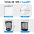 thumbnail image 2 of Small 4 Gallon, 200 Count Drawstring Mini Garbage Bags, Plastic Trash Can Liners for Bathroom Accessories, Bedroom, Dorm Room Essentials, Office, 2 of 4