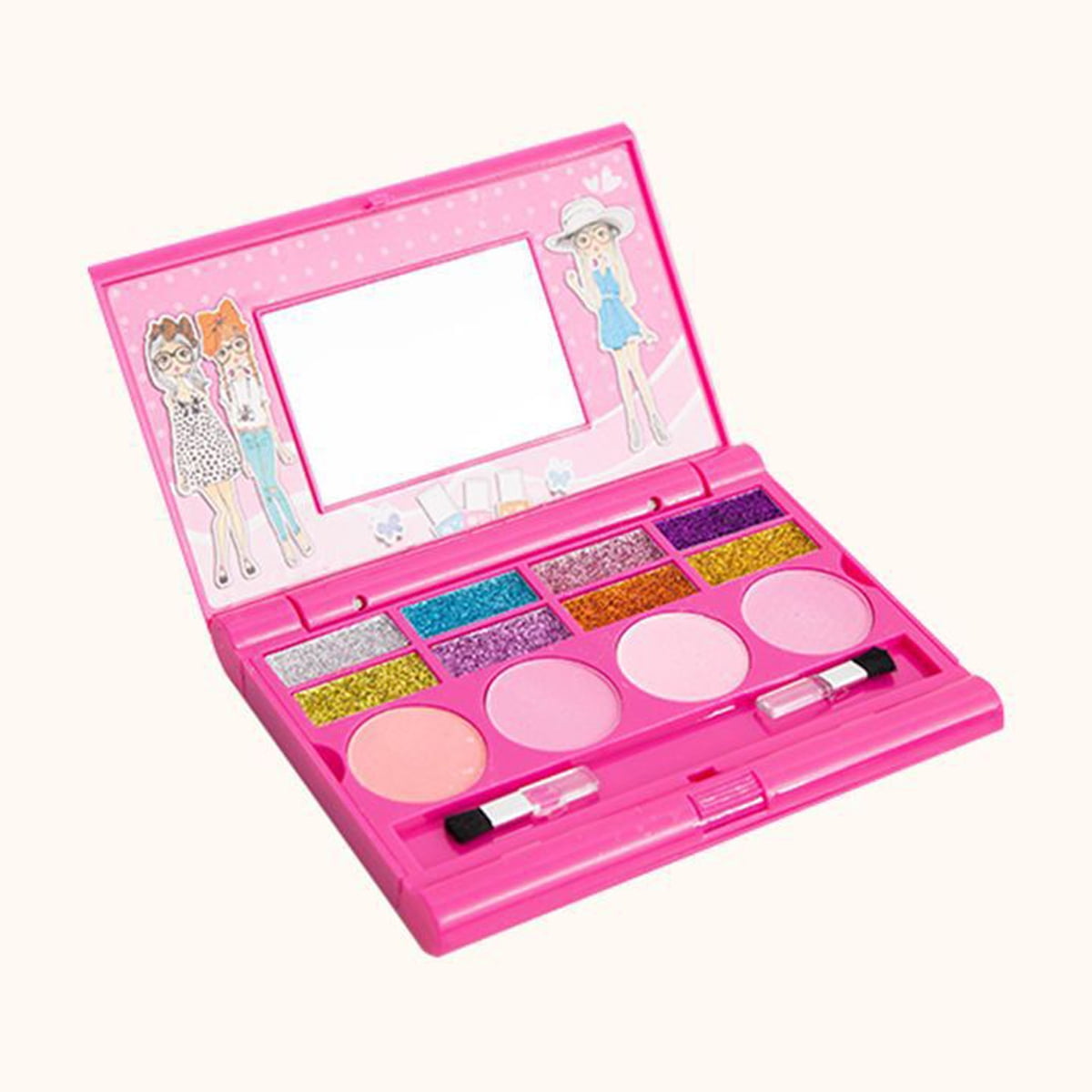 Kids Girls Makeup Set Princess Toy Cosmetic Kit Eyeshadow Lip Gloss