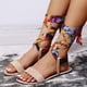 thumbnail image 5 of Sandalias con correa en el tobillo para mujer Zapatos de ocio para mujer de verano de colores mezclados a la moda Wmkox8yii  shjk2755, 5 of 9