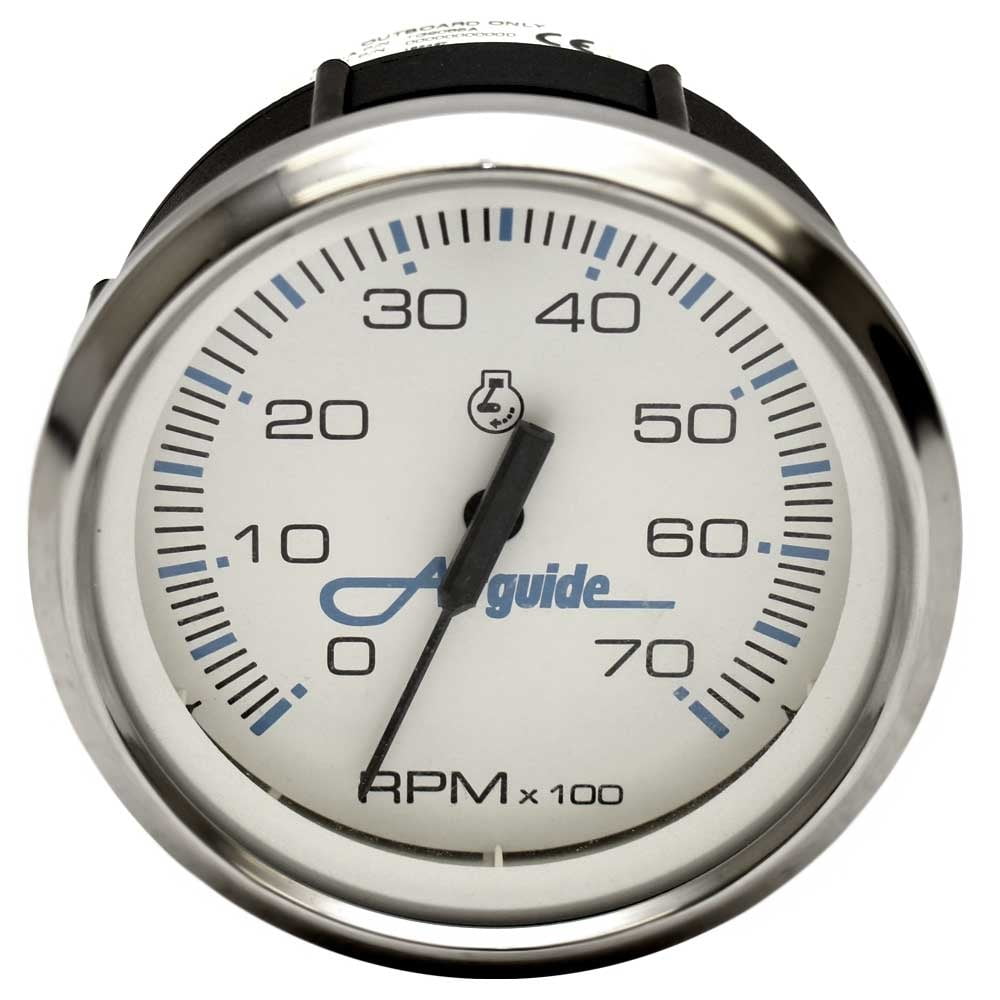 Airguide Boat Tachometer Gauge TC9086A Faria Chesapeake White Series