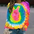 thumbnail image 1 of Amzcrzy Chandails en Molleton pour Femmes Manches Longues Mode Imprimé de Pâques Col Rond T-Shirt Manches Longues Blouse Chandails en Molleton pour Femmes m, 1 of 5