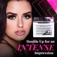 thumbnail image 2 of Pestañas postizas Ardell Double Up Individuals, largas, marrones, paquete de 4, 2 of 5