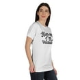 thumbnail image 2 of Inkmeso Embrasse-Moi Je Suis Vaccinée T-shirt Drôle Pro-Vaccin à Col Rond pour Femmes-N7, 2 of 8